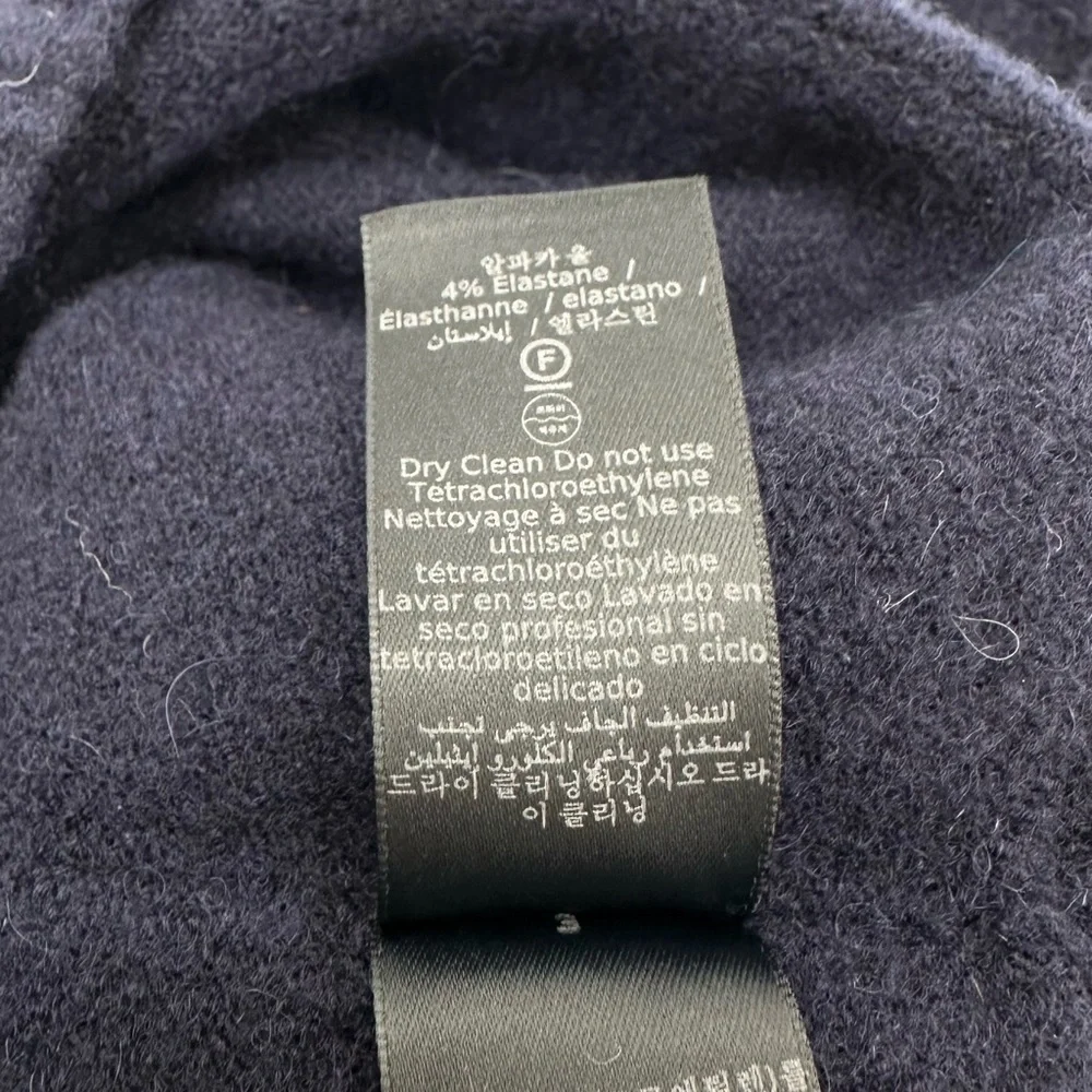 John Varvatos Knit Wool Blend Navy Sweater